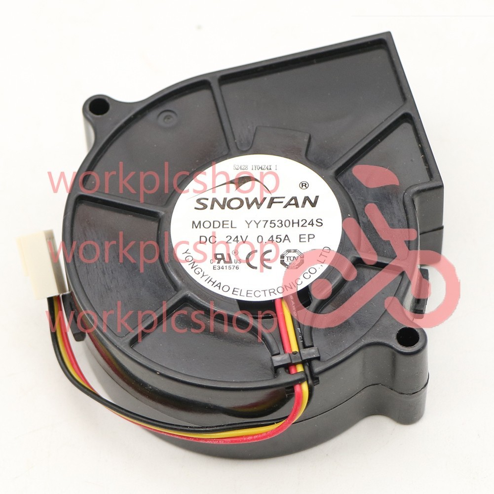 1PCS SNOWFAN Fan YY7530H24S DC24V 0.45A turbofan blower 3-wire cooling fan  #US