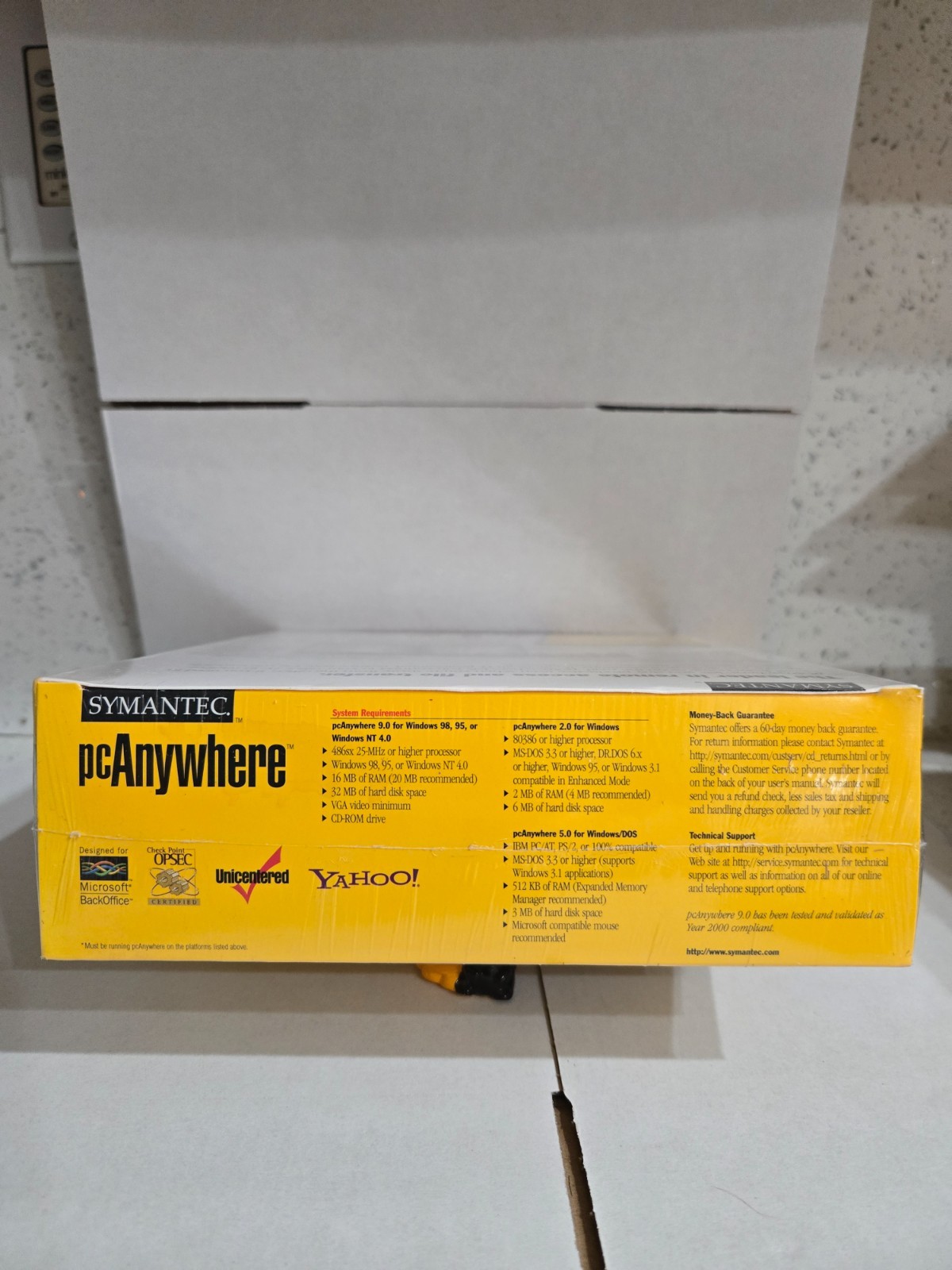 SYMANTEC pc Anywhere VERSION 9.0 _ WINDOWS HOST _ WINDOWS 95, 98, NT, 3.1 DOS