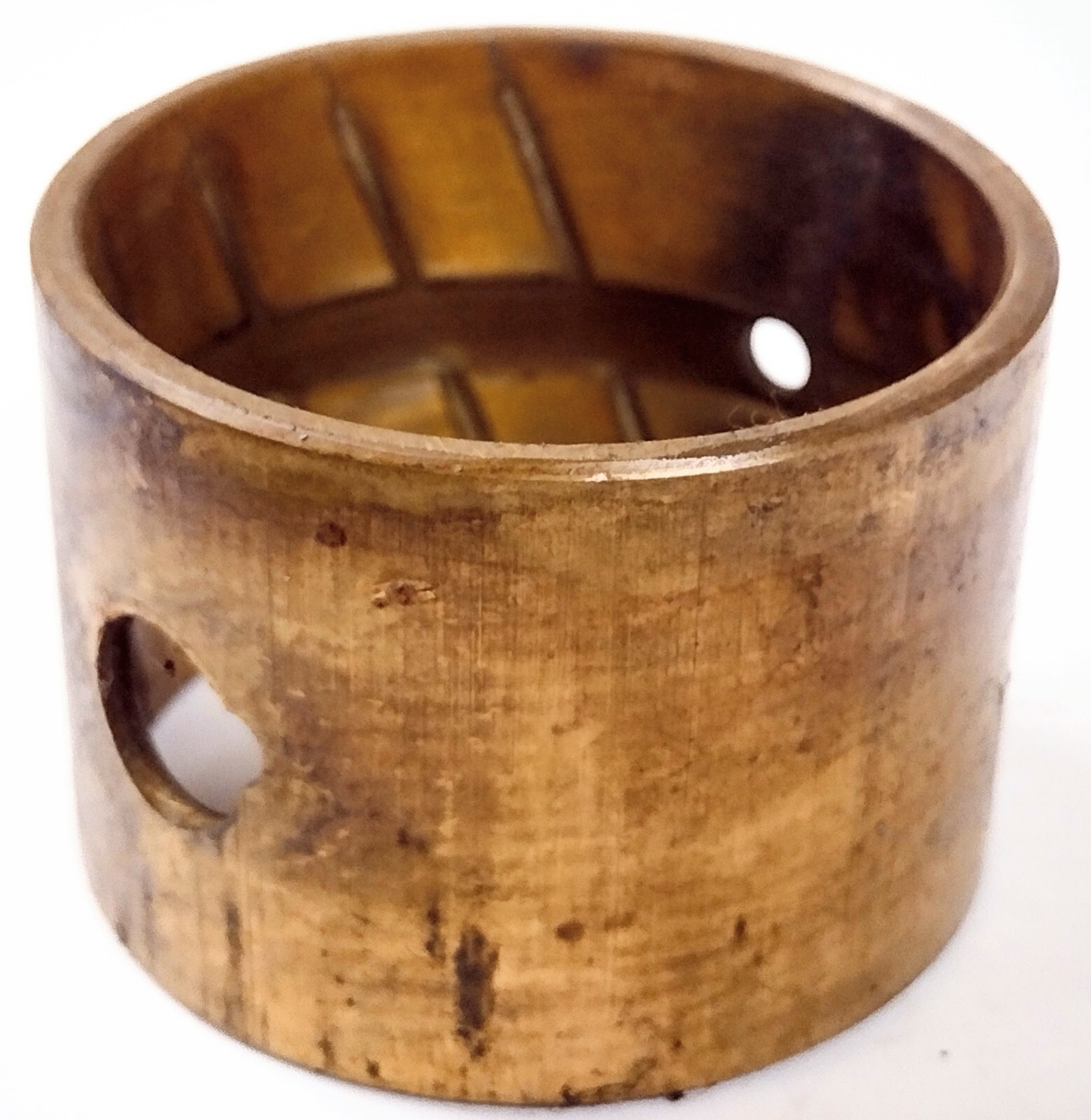 GROOVED BRASS BUSHING 2.250" OUTSIDE 2.000" INSIDE 1.625" LENGTH