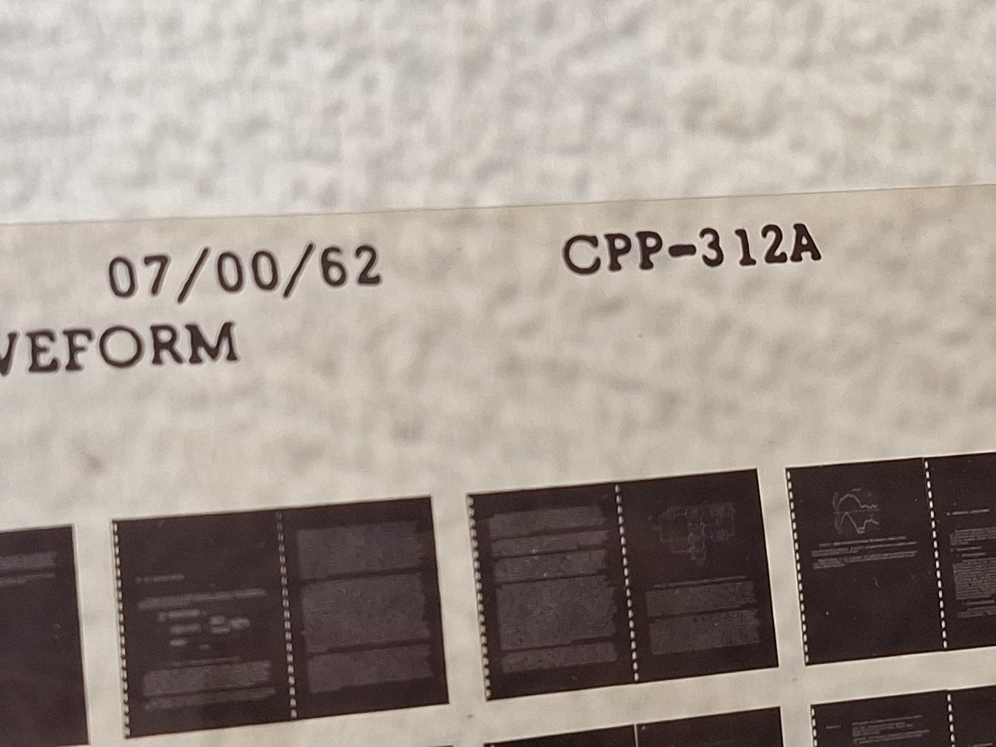 Vtg Military Microfiche Biomedical Waveform Regonition 1962 CPP-312A