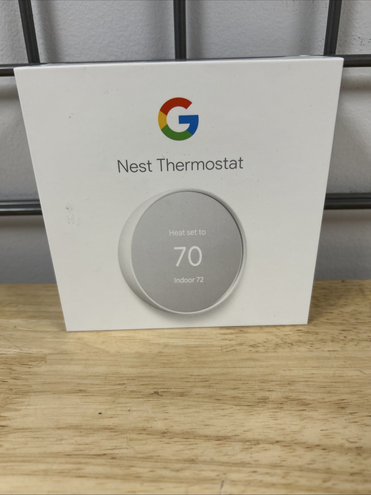 Google Nest Thermostat Programmable Wi-Fi Digital Display App Control Snow