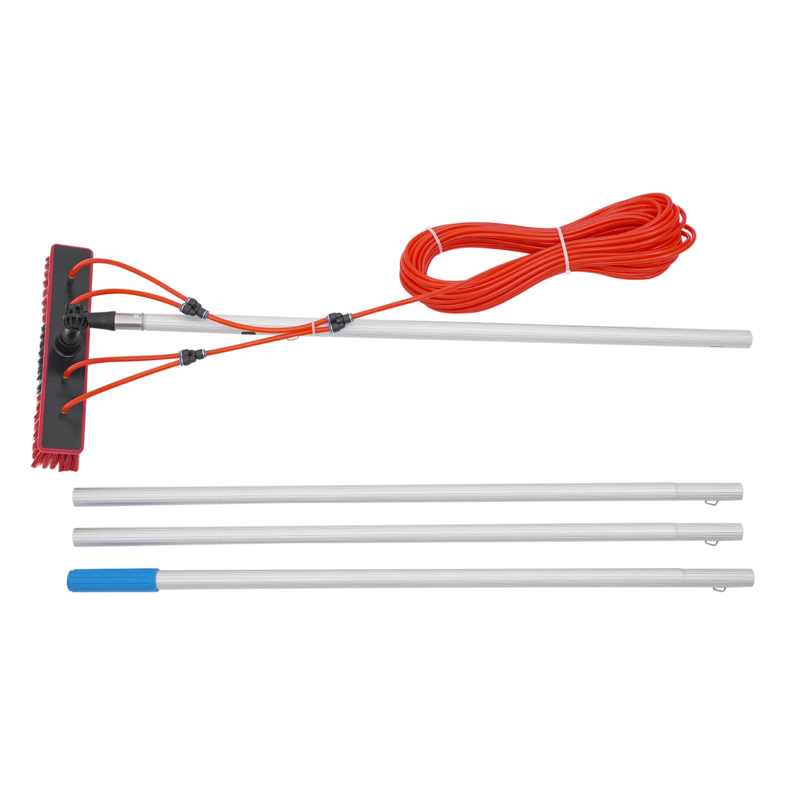 13.12ft Solar Panel Cleaning Brush Outdoor Window Adjustable Pole Cleaning Kit
