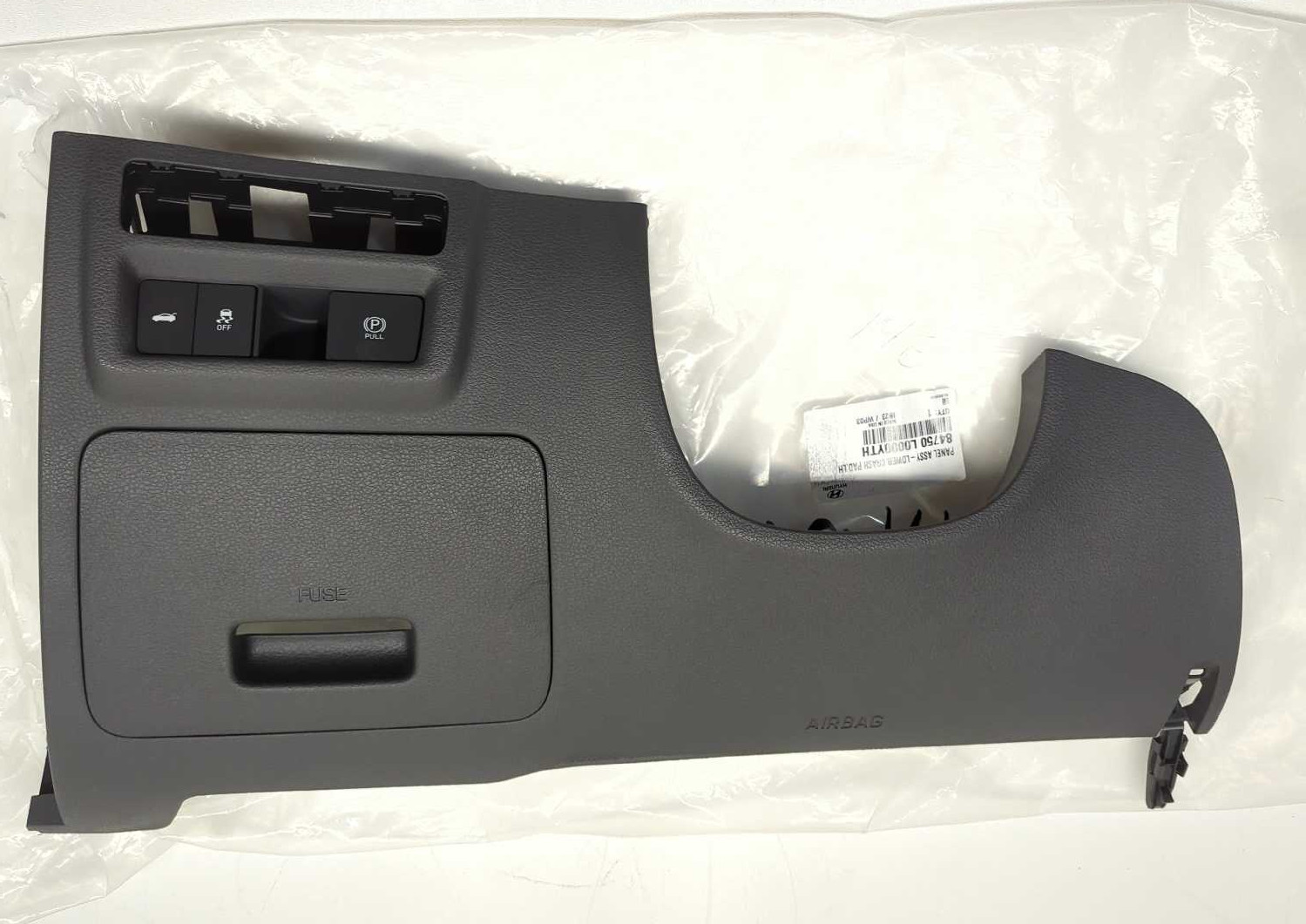 New OEM Genuine Hyundai Dash Trim Lower LH Gray 2020-2023 Sonata 84750-L0000-YTH