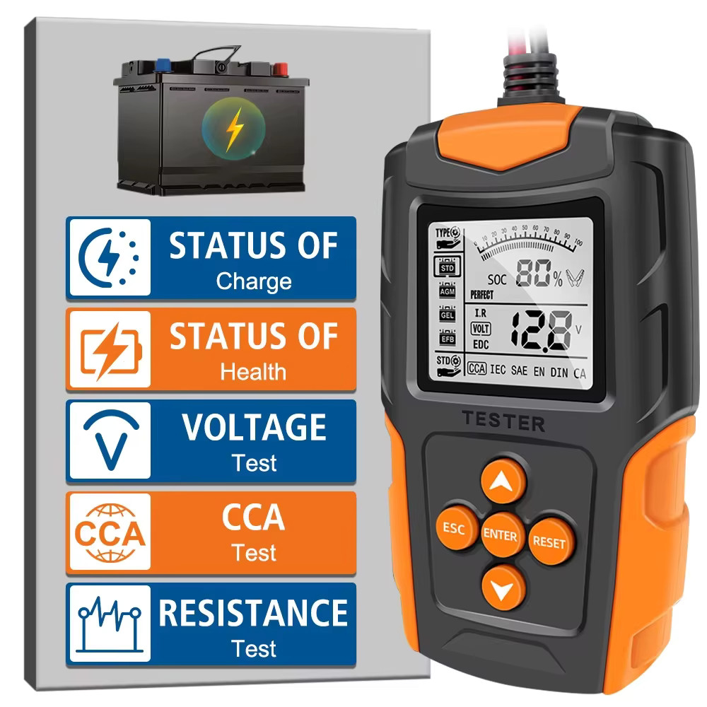 8-30V Car Battery Tester Digital Automotive Load Tester Charging System Analyzer