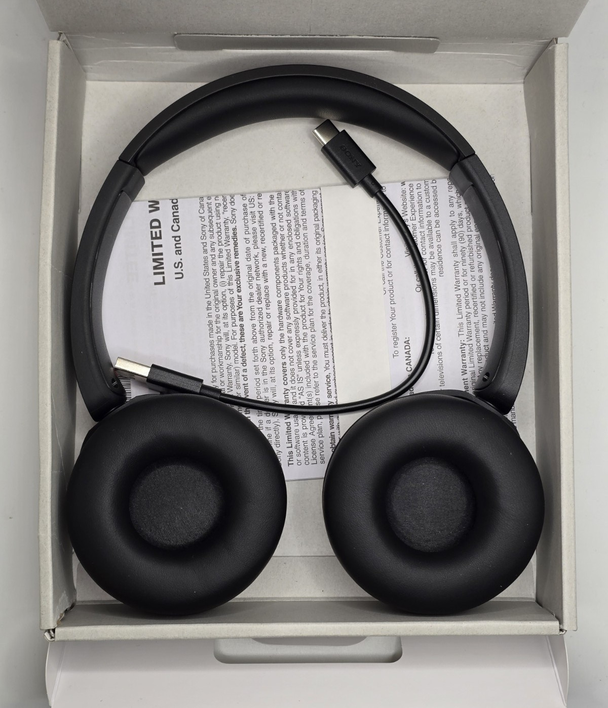 Sony WH-CH520 Wireless Over-Ear Bluetooth Headphones - Black