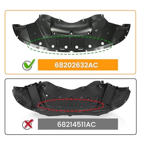 Engine Splash Shield Compatible with 2015-2023 Dodge Charger Replacement for
