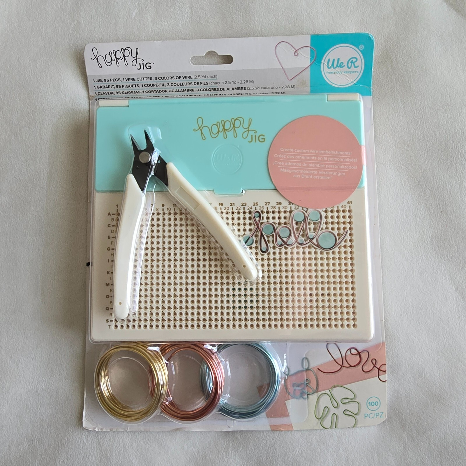 We R Memory Keepers Happy Wire Jig Wire Bending Wrapping Starter Kit Cutters New