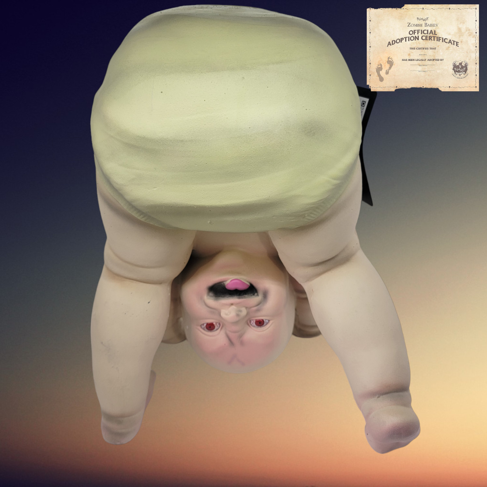 Spirit Halloween Zombie Baby Flippin Freddie  Halloween Prop Spooky NWT