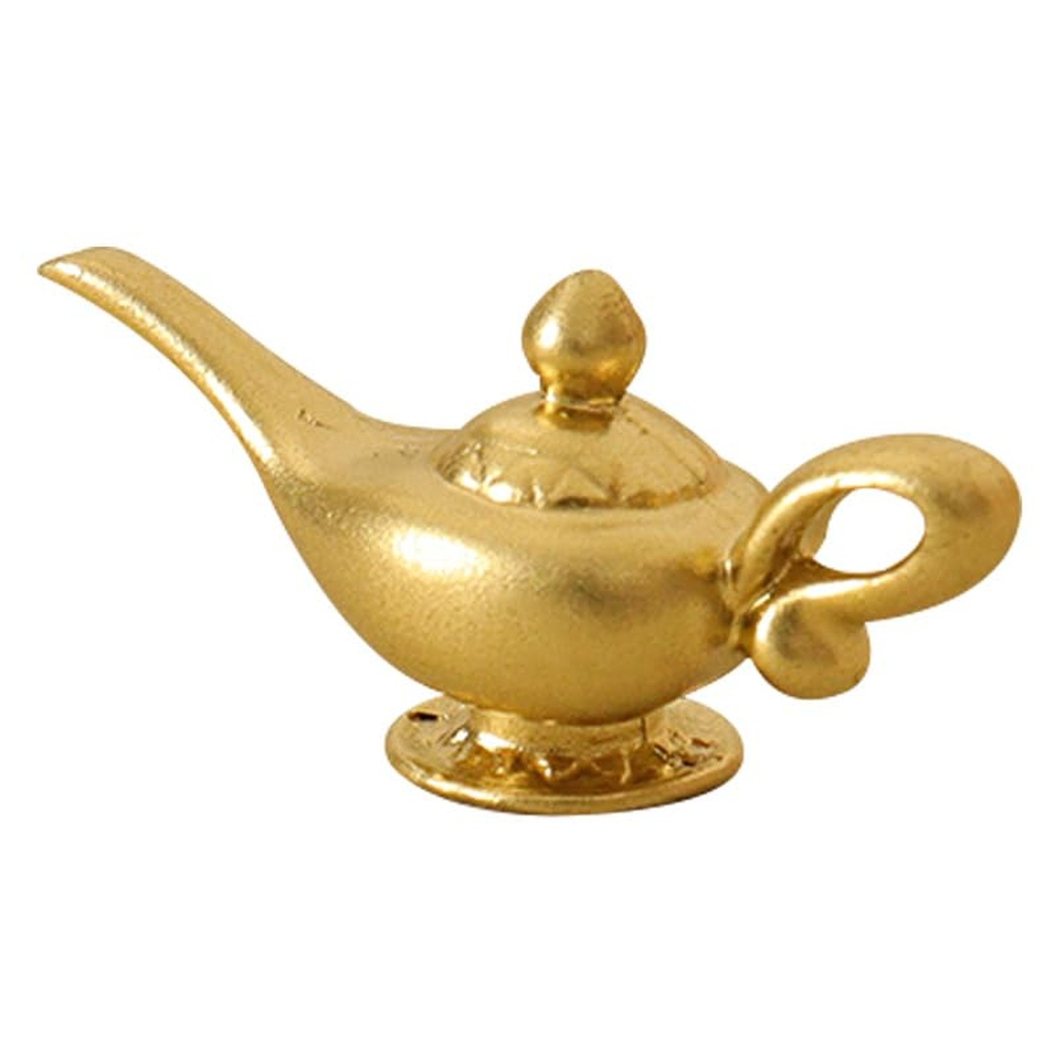 Gold 1/12 Miniature Aladdin Genie Lamp Decoration Accessories，Genie Lamp&