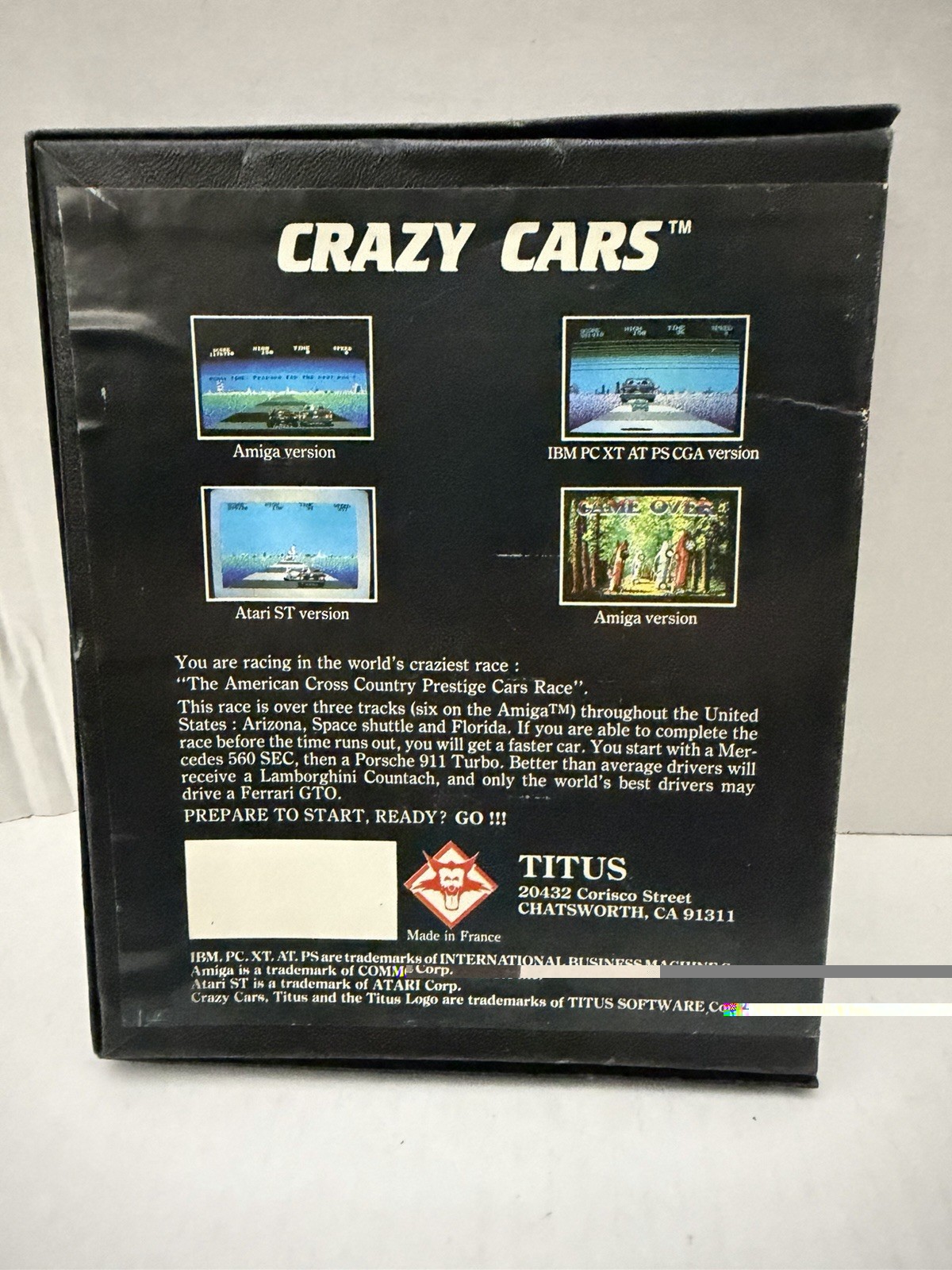 CRAZY CARS For IBM, Pc