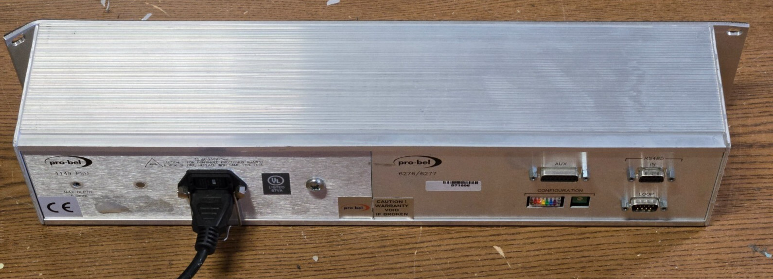 Pro-Bel 1149 PSU Control Panel Matrix 6276/6277 Powers up - Tested