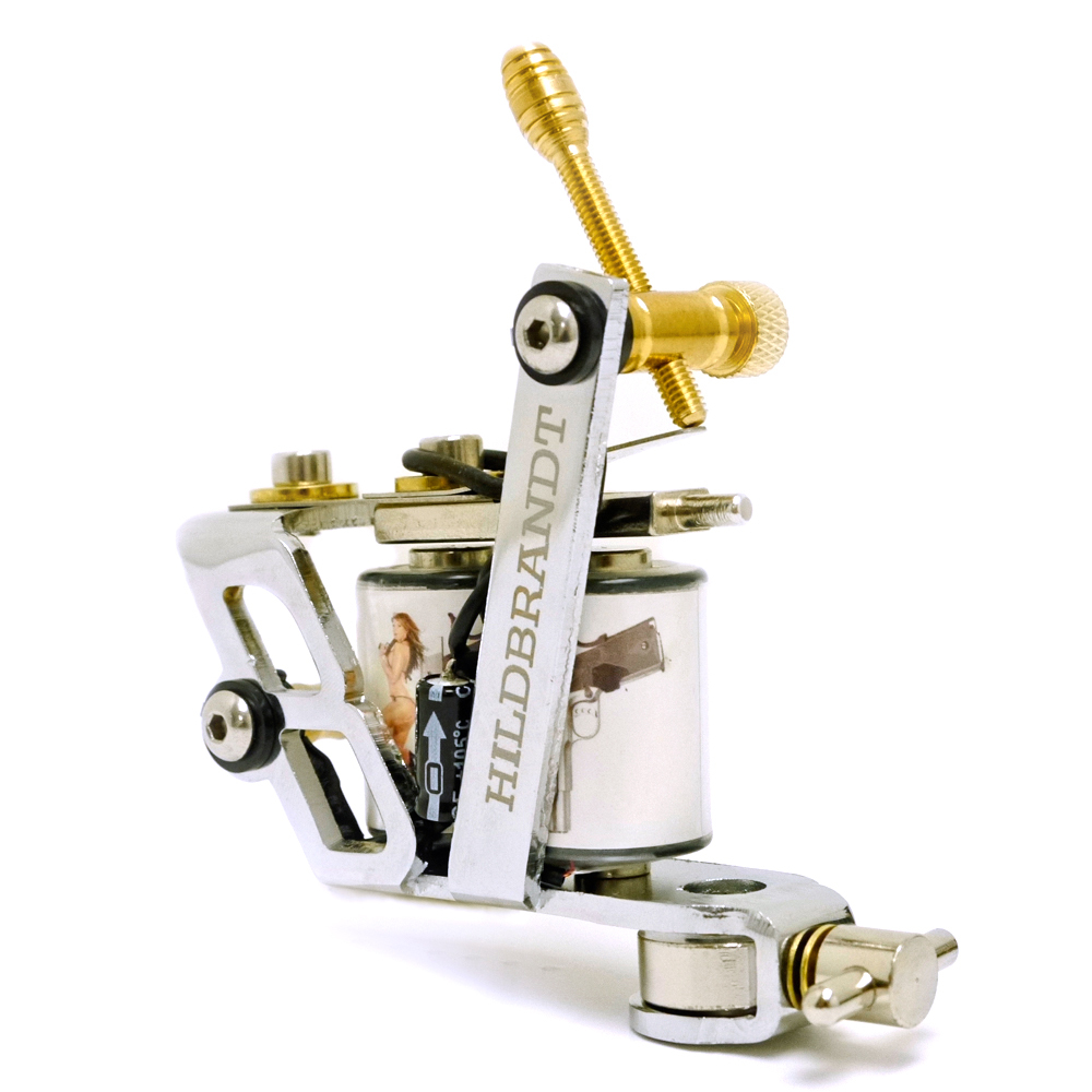HILDBRANDT .444 Marlin Tattoo Machine 10 Wrap SHADER Tatoo GUN COIL Tatuage