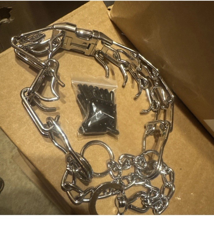 Chrome stainless  Steel Training Collar 58cm 3.2mm gauge Heavy Duty