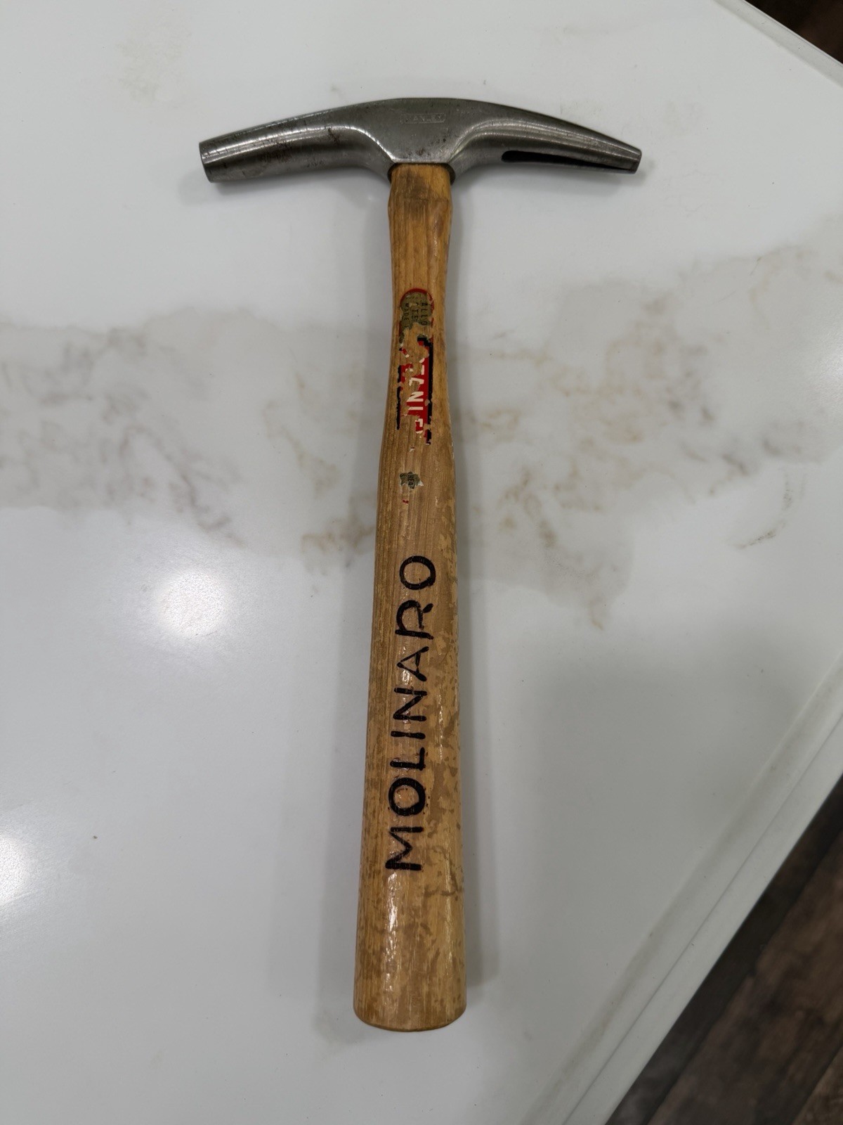 VINTAGE STANLEY MAGNETIC TACK HAMMER 10.5" 10.5 OZ. UPHOLSTERY ARTIST - EXC USA