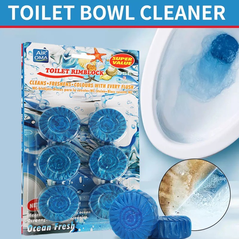 Toilet Cleaning Tablets – Deep Stain Removal&Long-Lasting Freshness,Ocean Fresh
