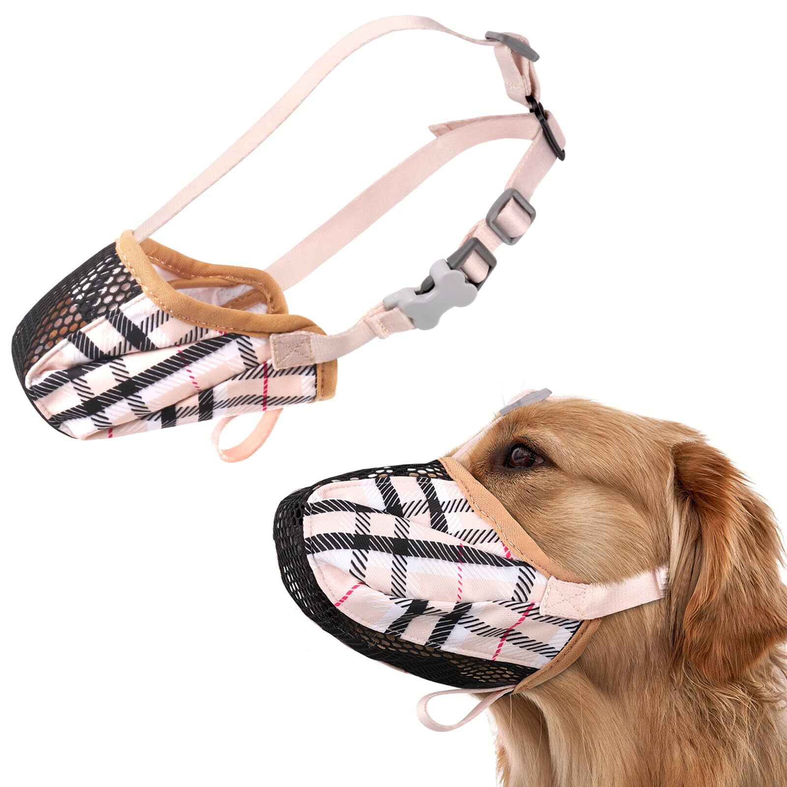 Dog Muzzle Basket Air Muzzles for Large Sized Dogs Anti Chewing Breathable Ad...