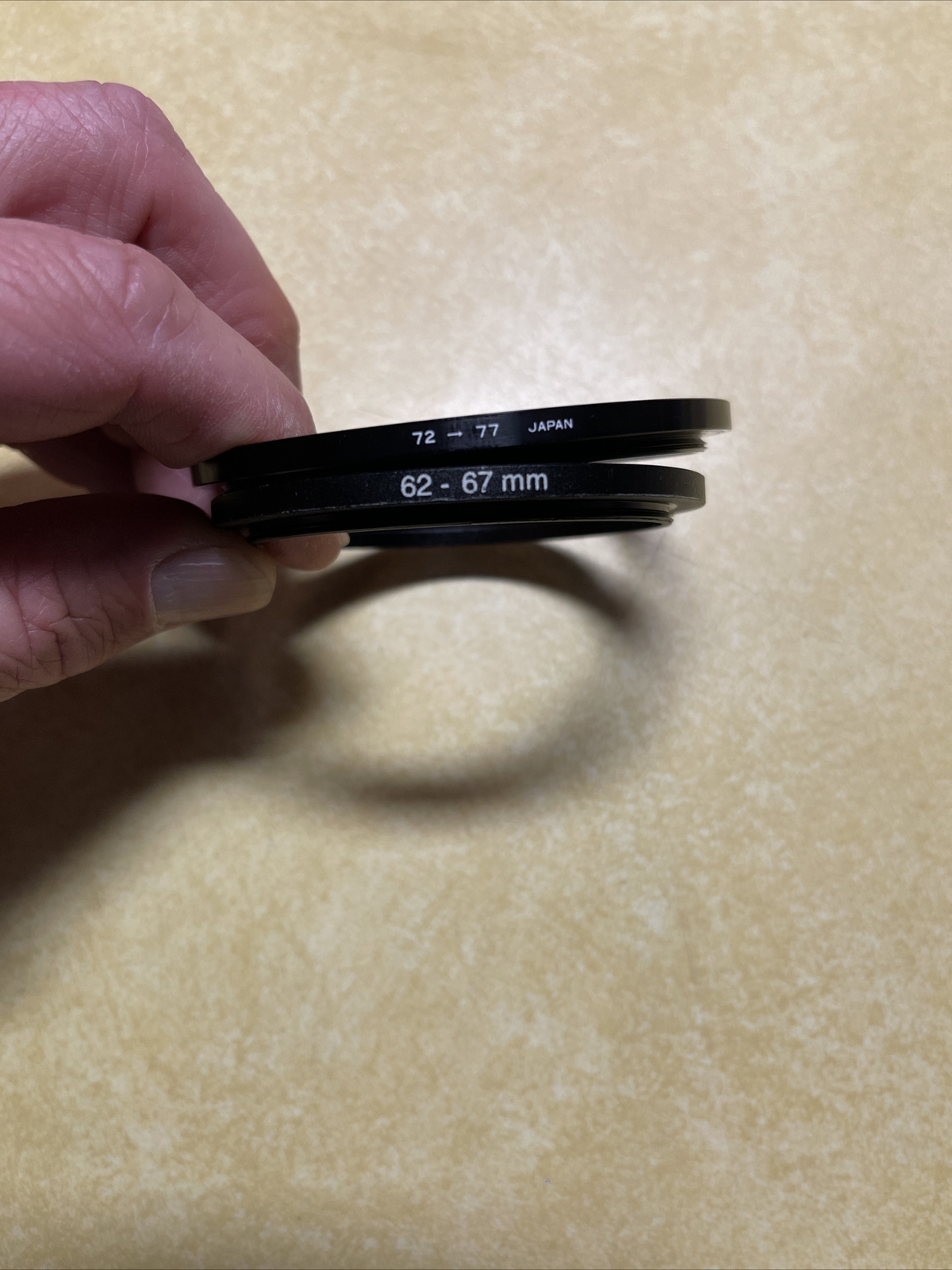 72mm-77mm and 62mm-67mm lens sizers