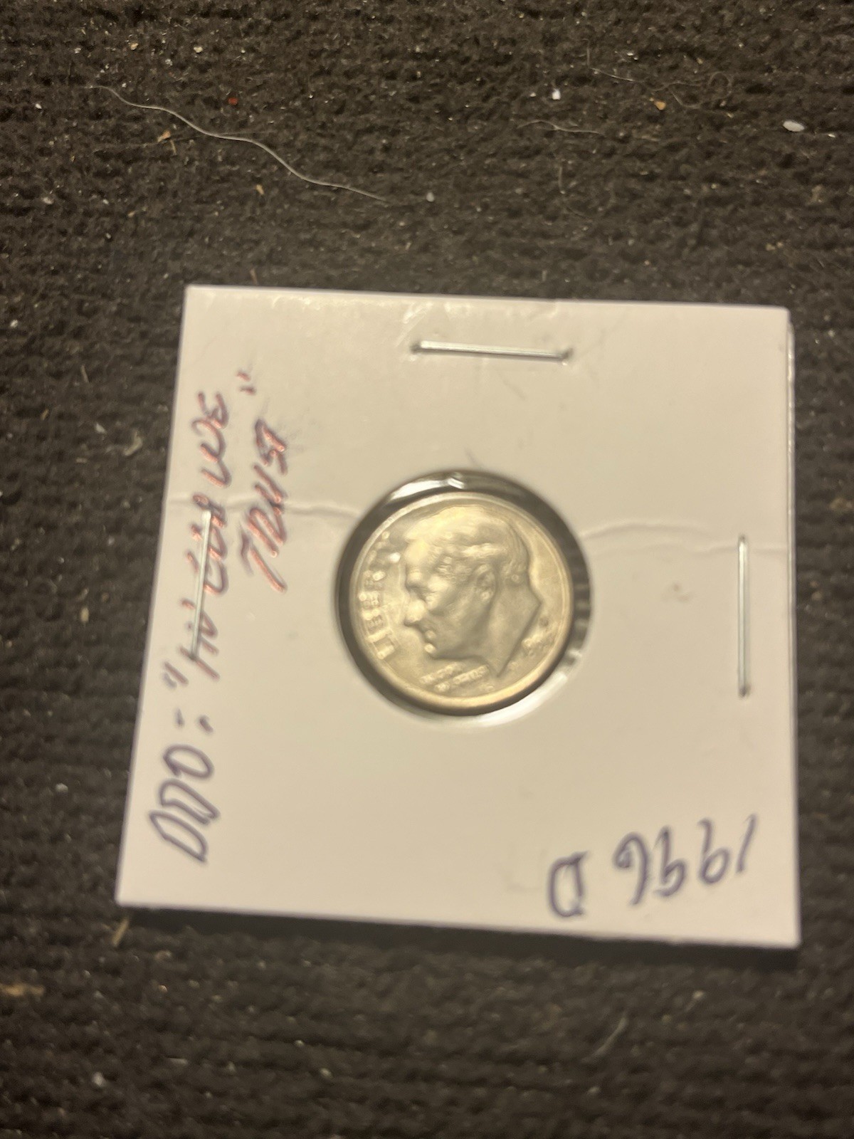 1996-D Roosevelt Dime Double Die Errors
