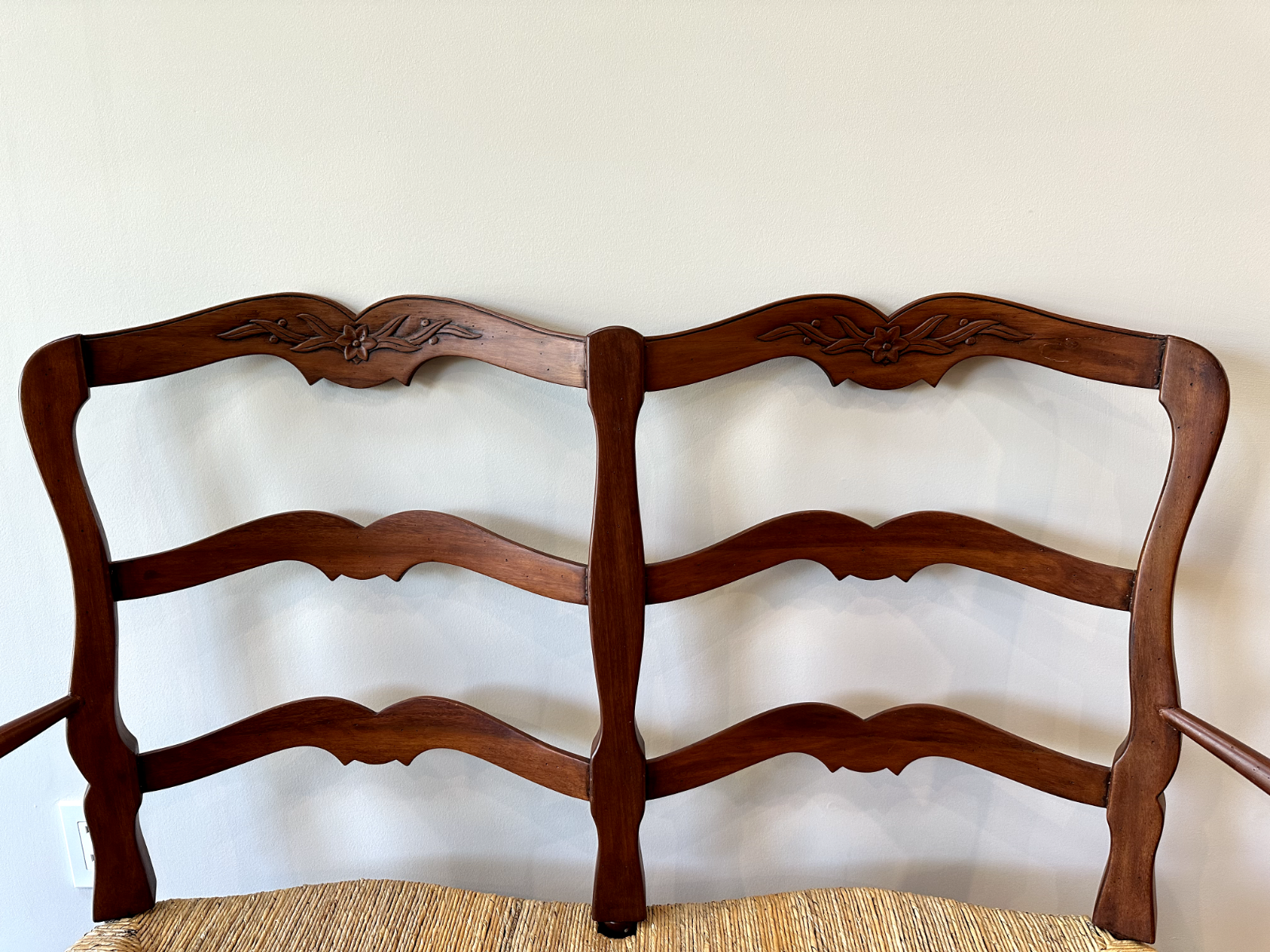 Pierre Deux Louis XV Rush Settee – Made in the Philippines