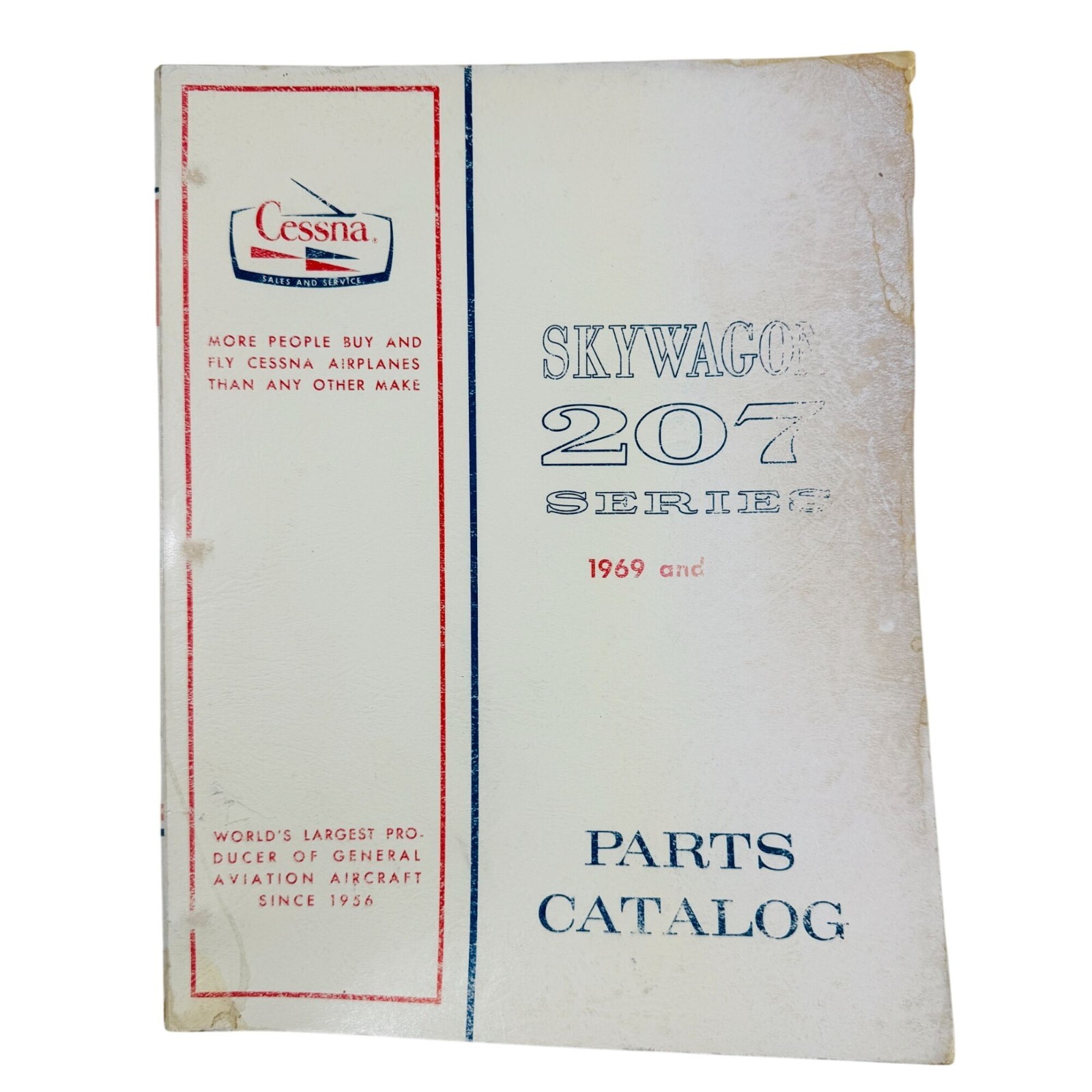 Cessna Skywagon 207 Series Parts Catalog 1969 & 1970 Vintage Parts Manual