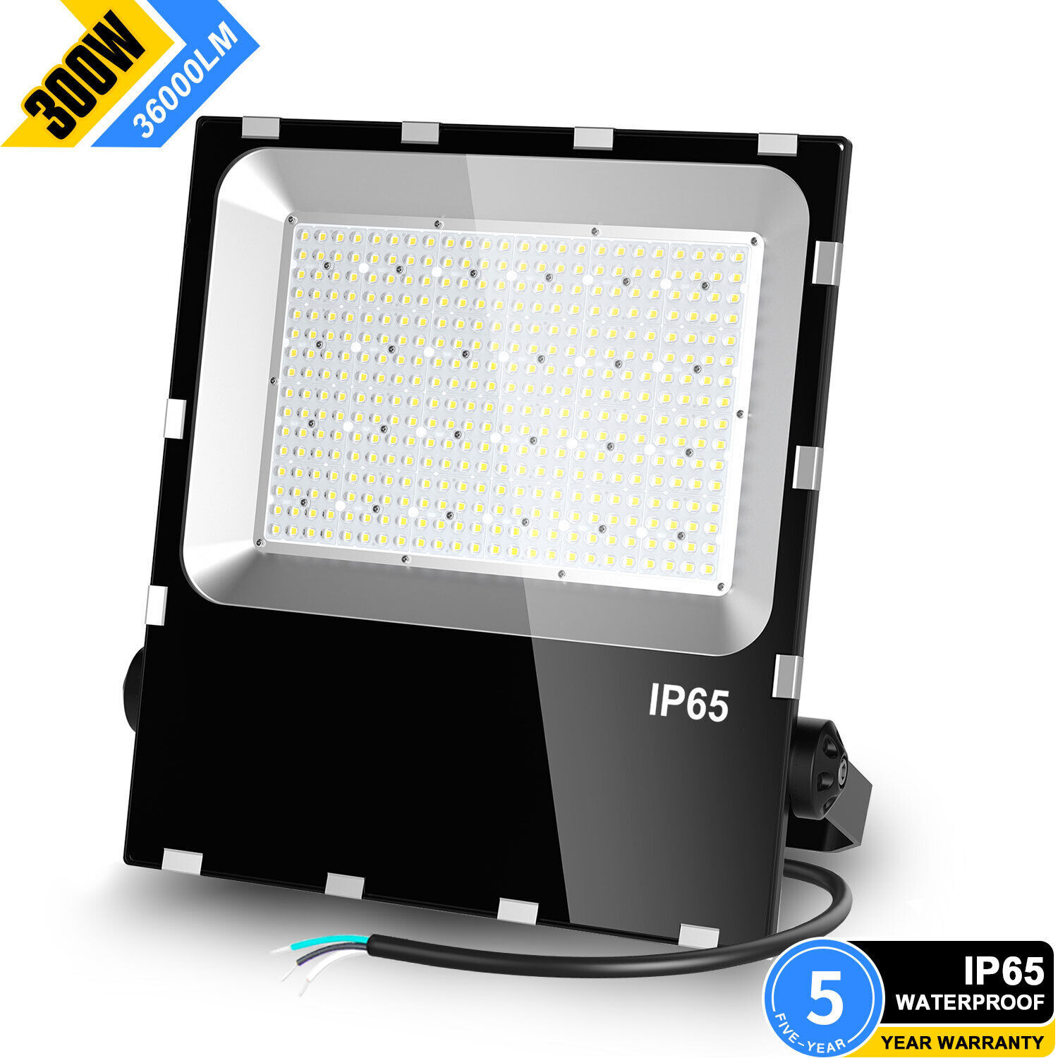 300W LED Flood Light Equiv 1500W MH/HPS Outdoor Parking Lot Stadium Court Light