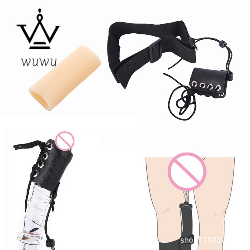 Adjustable Male Penis-Extender Stretcher Enhancer Enlarger Leather Sleeve Hanger