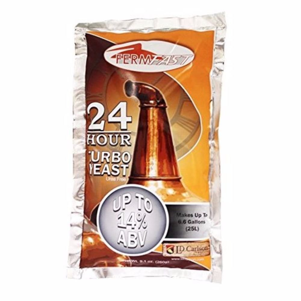 24 HOUR TURBO YEAST 260g PACKET of Distillers Yeast