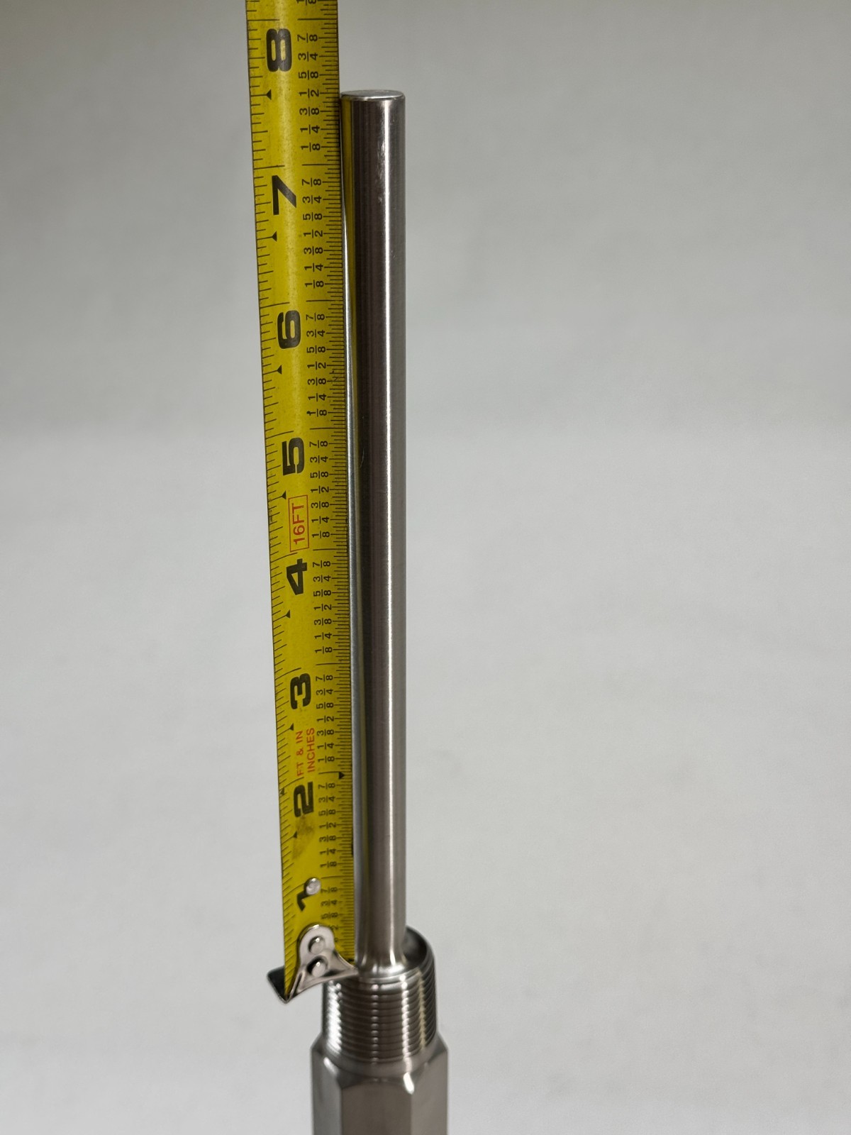 ASHCROFT Adjustable Angle Thermometer, 0-400F, 5" Face, 7-1/2" Stem, 3/4" NPT