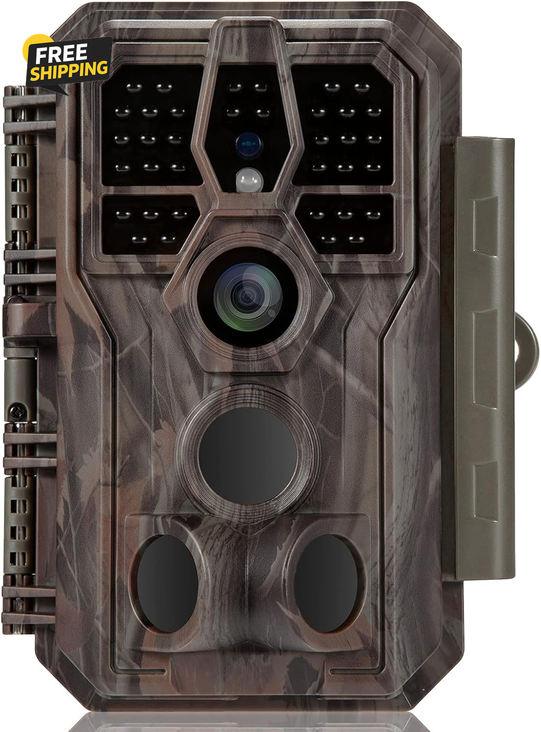 E5 Trail Camera 48MP 1296P HD 0.1S Trigger 100FT No Glow Night Vision Wildlife