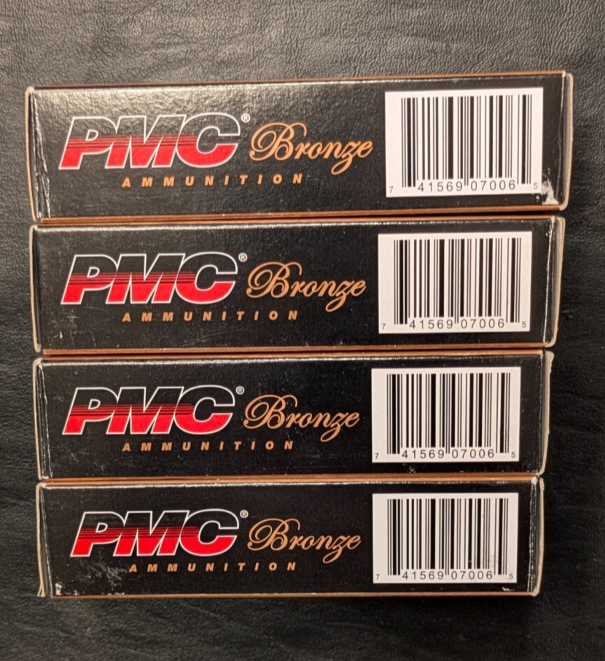 ☑️ 4 PMC BRONZE BOX ONLY With 50 Round Inserts 380 Auto Storage BOX ONLY