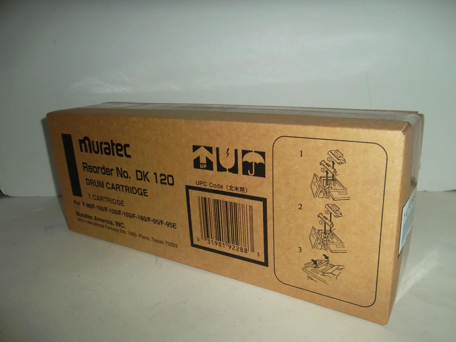 Muratec DK-120 Ink Cartridge Drum for Muratec F-98 100 120 150 DK120 NEW SEALED