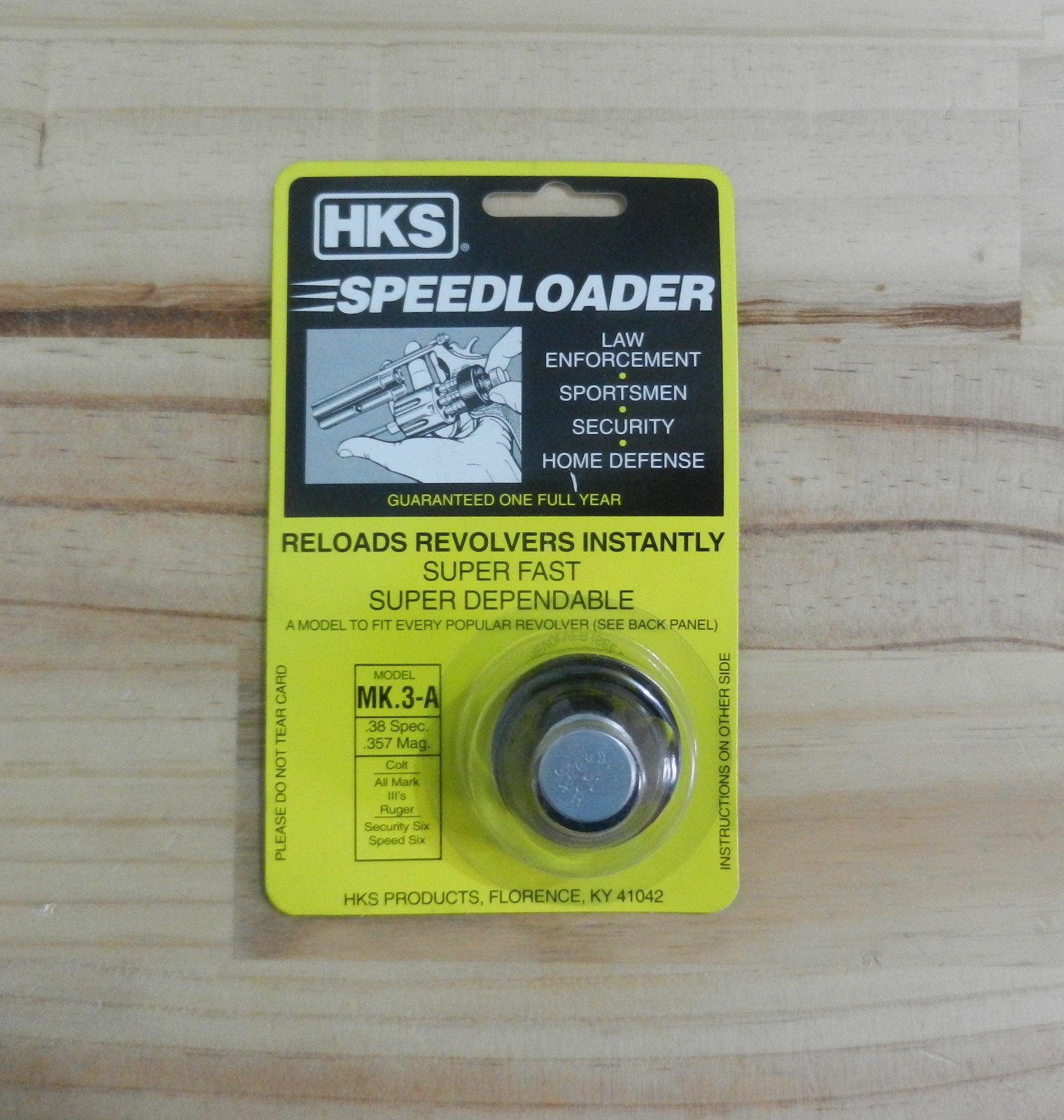 HKS Speedloader;  NEW;  MK.3-A;  6-Shot;  38 SPL,  357 Mag;  Fast & Dependable