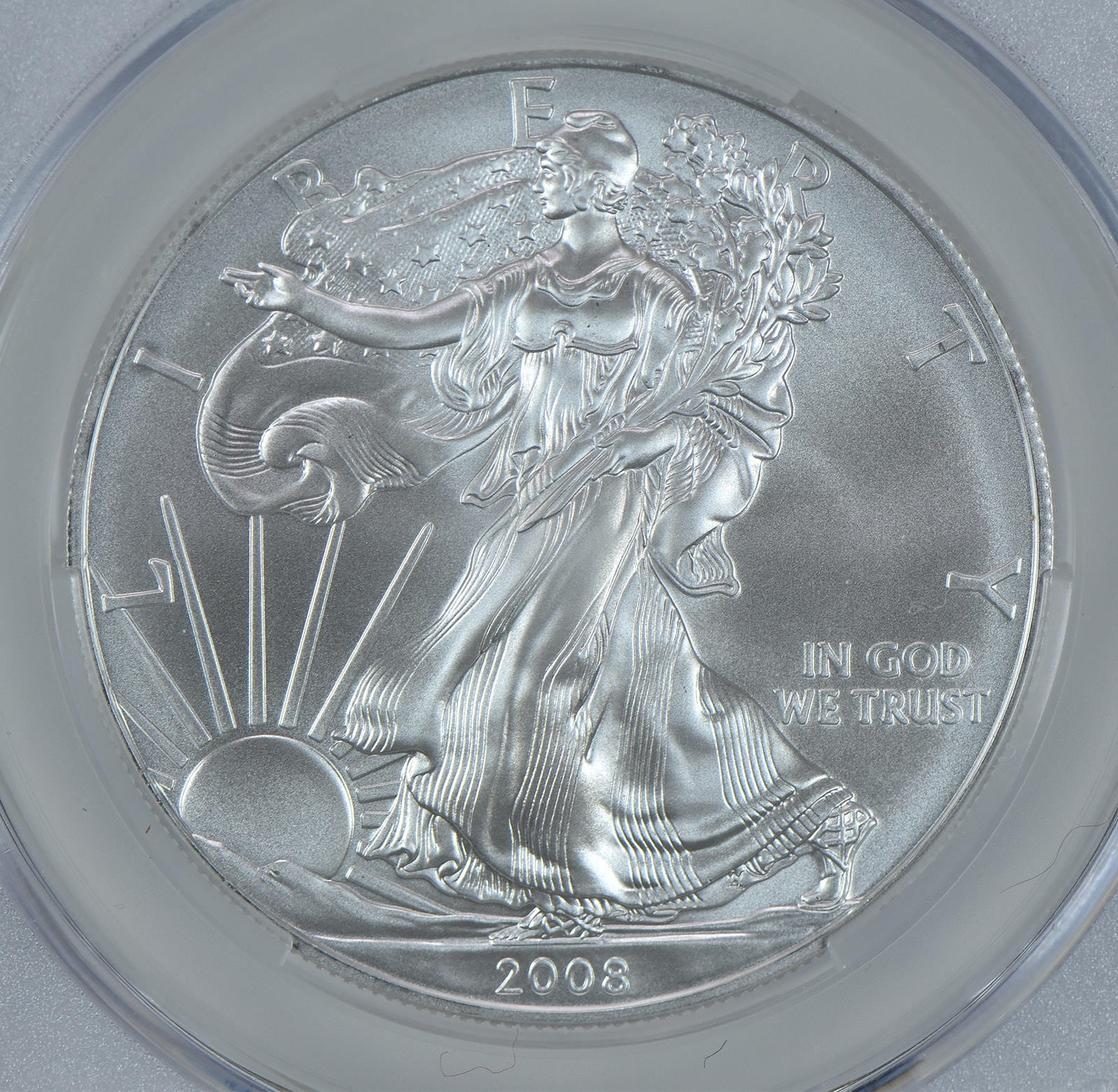 2008 (W) American Silver Eagle Struck At West Point MS70 CAC