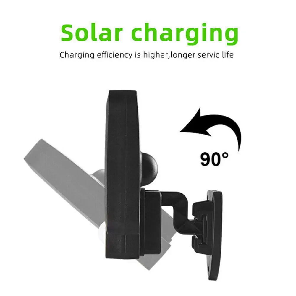 2PCS Solar Wall Light LED Motion Sensor Outdoor Bright Flood Street Lamp 3 Modes