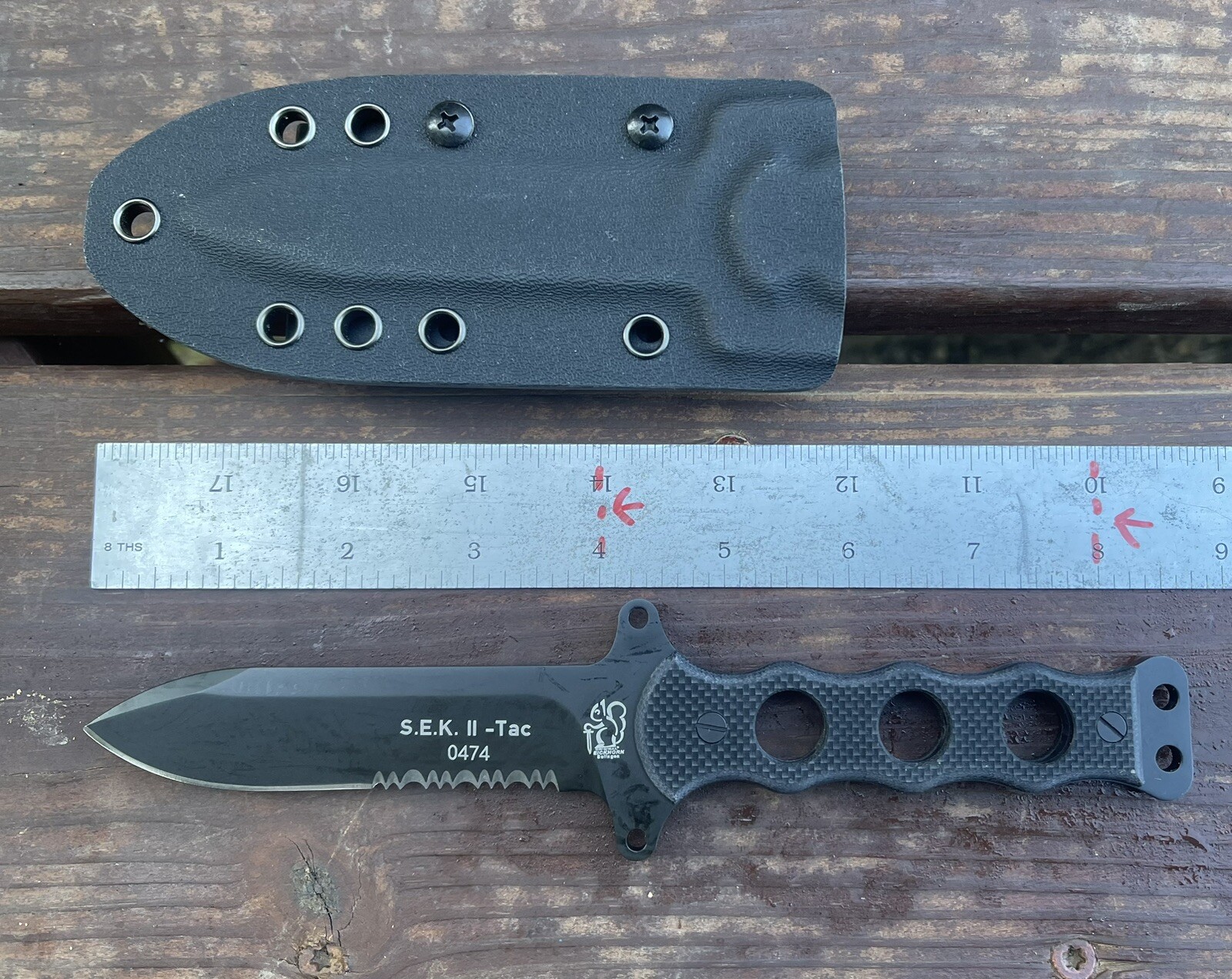 EICKHORN S.E.K. TACTICAL DAGGER KNIFE W/G10 HANDLE SCALES SEK Germany