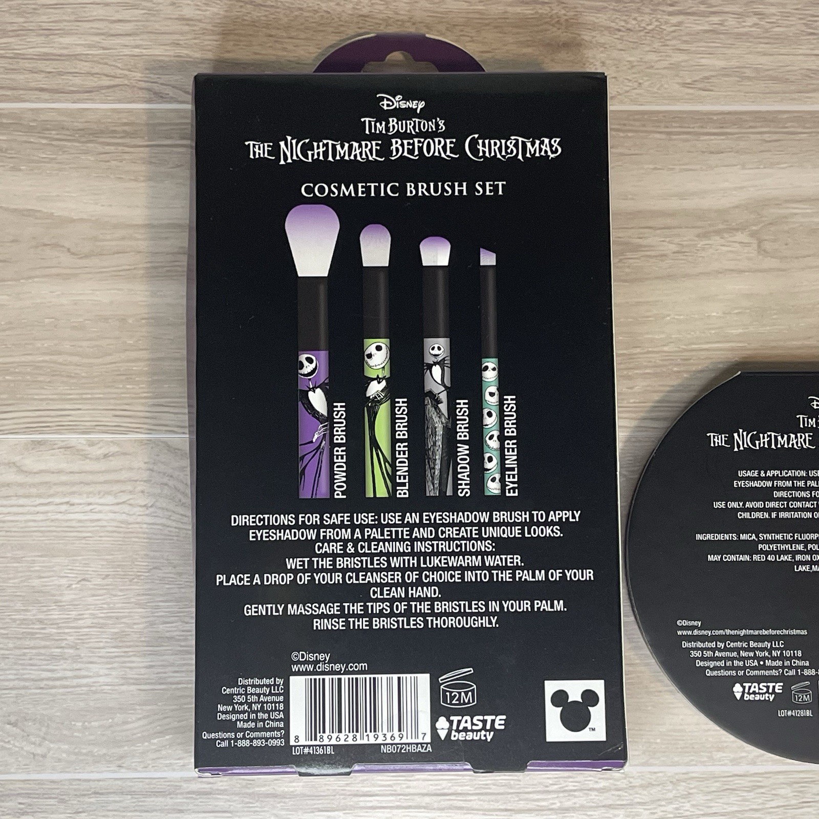 Nightmare Before Christmas Makeup Three Piece Set New In Packaging