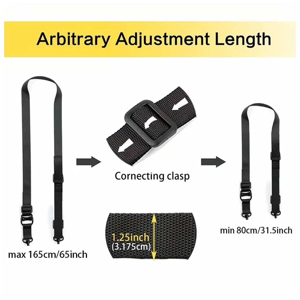 Green QD 1 2 Point Multi Mission Sling Quick Detach W/ D Ring&Mount Kit