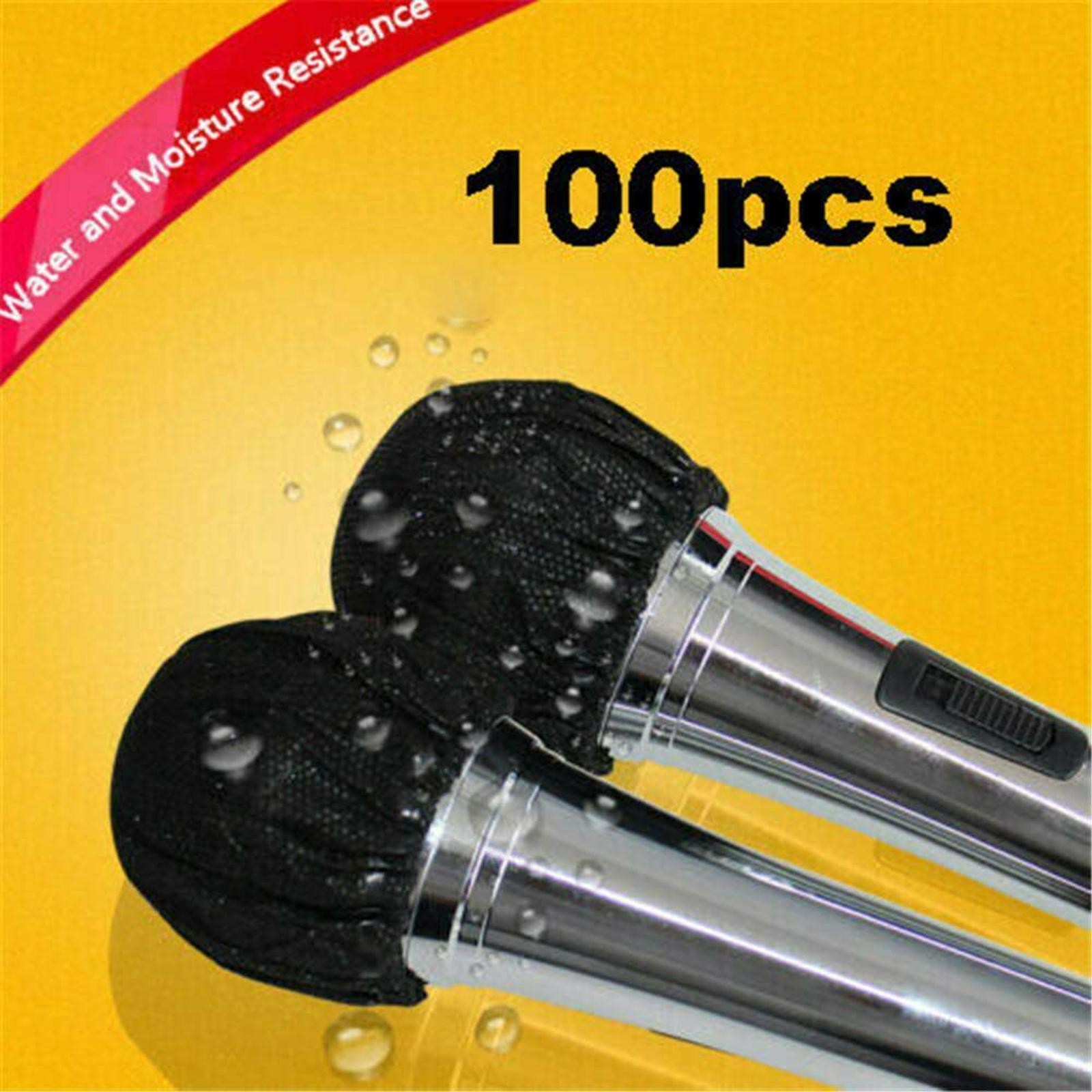 100Pack Microphone Pop Filter Hygiene Cover Odor Removal Disposable Mike Sponge