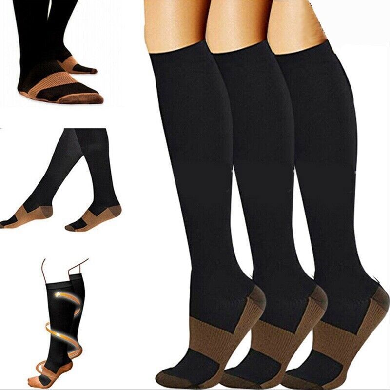 Wholesale Copper Compression Socks 20-30mmHg Graduated Support Mens Womens XXL