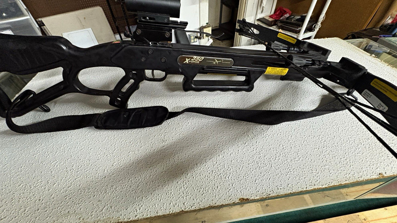 Carbon Express X-Force 350 Crossbow Black 350fps w/ Scope & Sling X-350