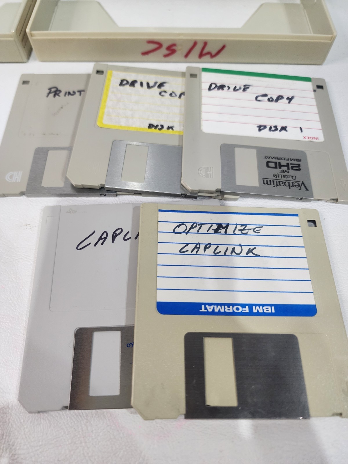 2 Computermate Floppy Disk Cases & 10 Misc 3.5 Floppy Disks