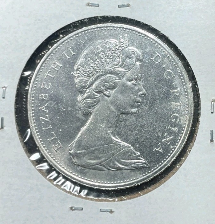 1965 CANADA SILVER DOLLAR~BU ~NICE COIN~80%SILVER
