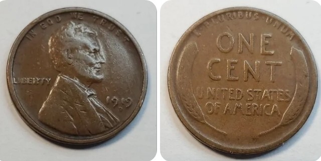 1919 D  Nice Grade Lincoln Wheat Cent#101s