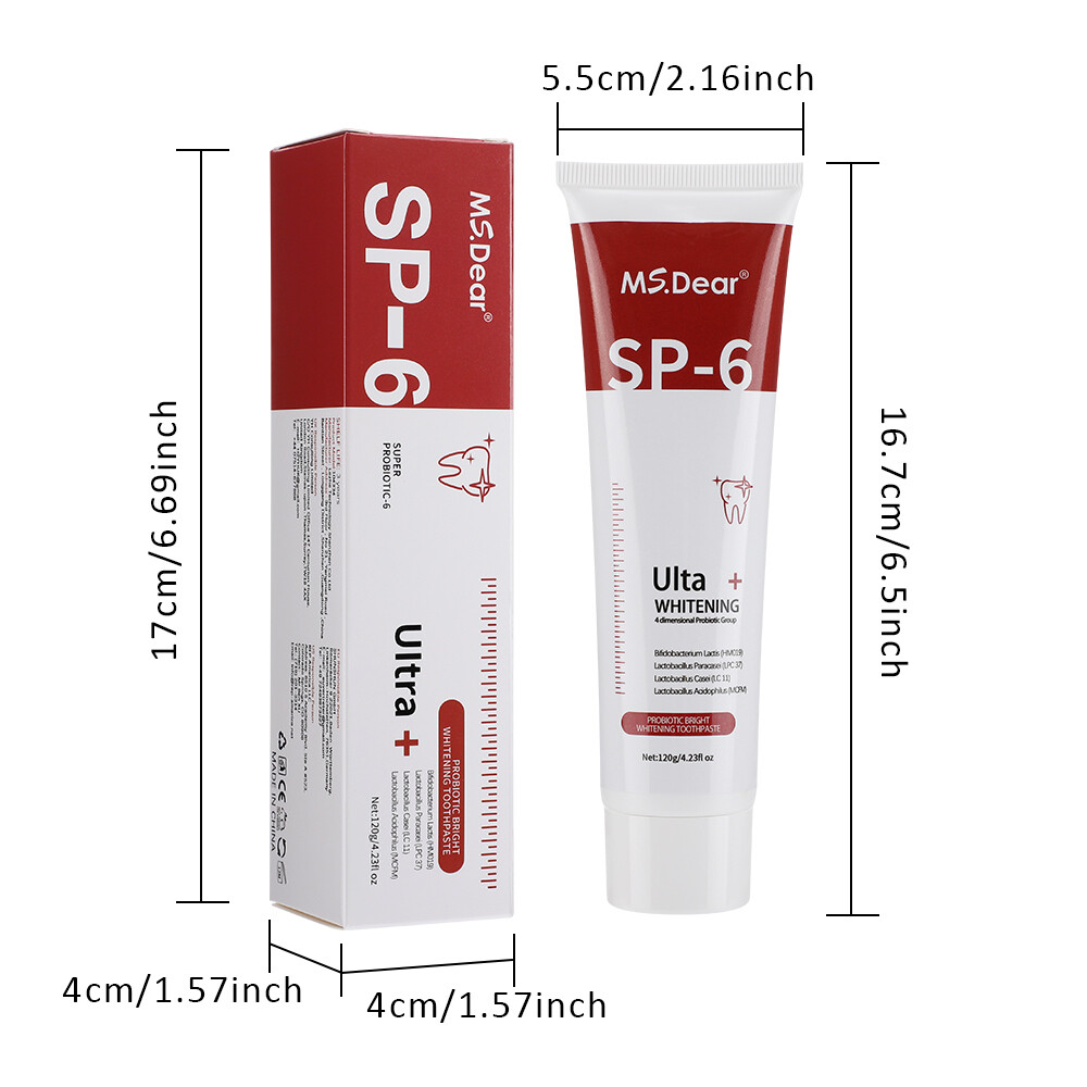 Sp-6 Probiotics Whitening Toothpaste Brightening & Breath Removing Toothpaste US