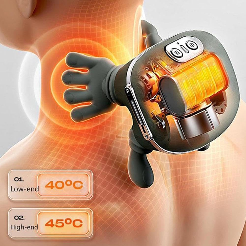 Shoulder and Neck Massager Bionic Heated Massager Neck Massager with Fingers 4D