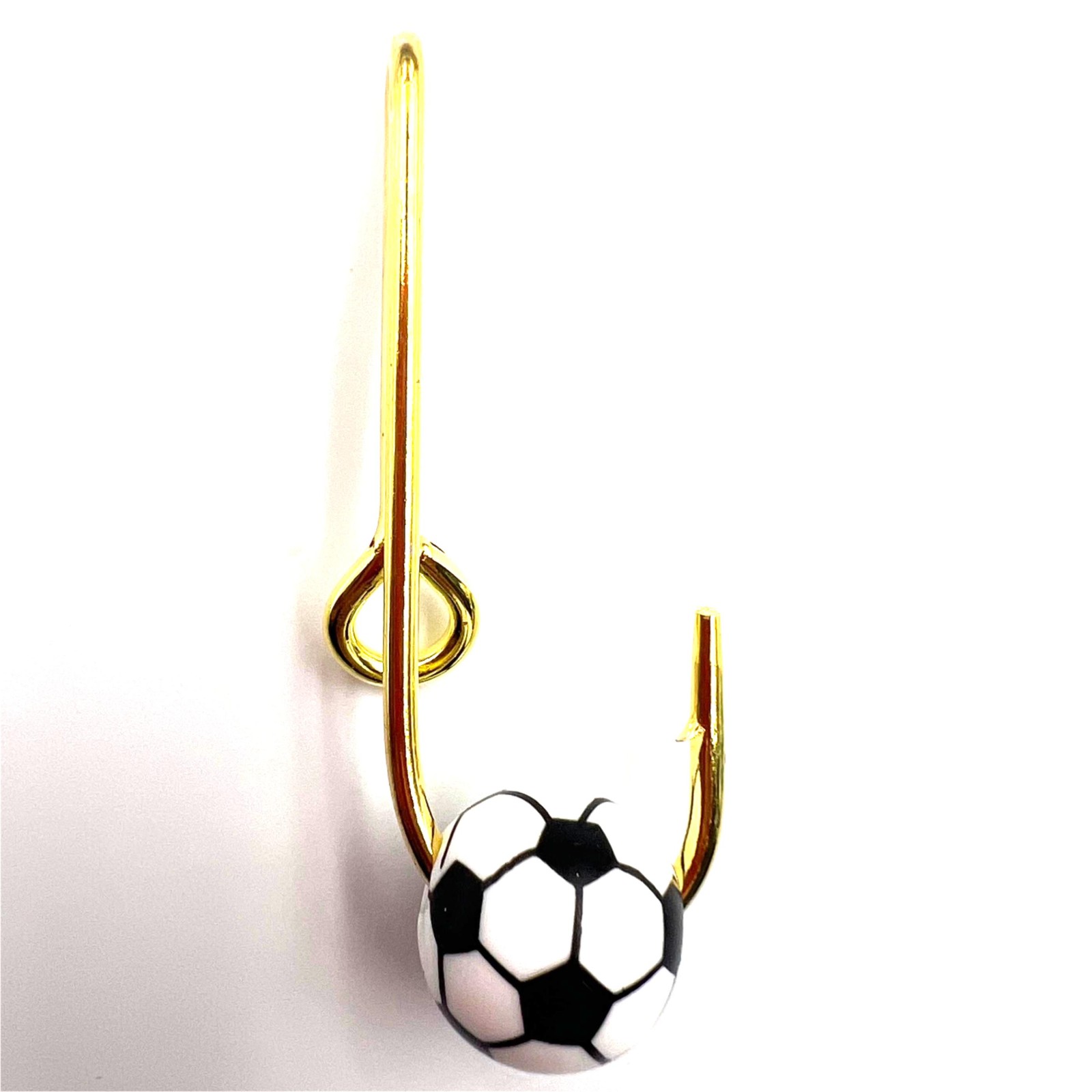 1PC Pin for Fishing Hat Hook Clip Gold football Fish Hook Hat Clip