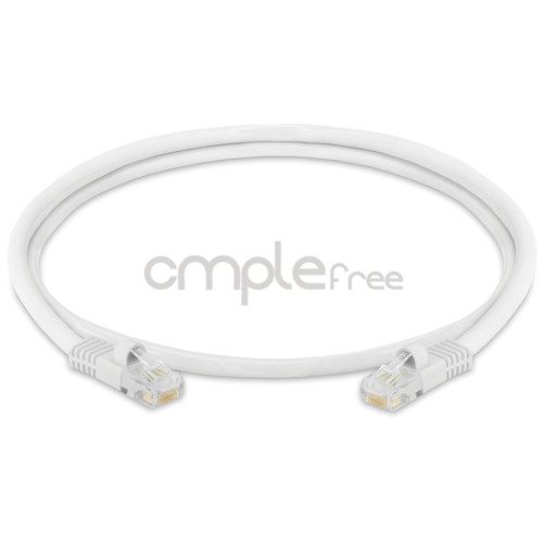 5x 3FT CAT5e Cable Ethernet Lan Network CAT5 RJ45 Patch Cord Internet White NEW