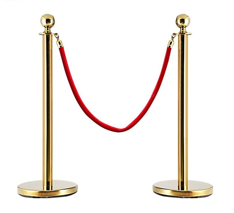 1Pc Barrier Rope Crowd Control Stanchion Queue Red Velvet Rope
