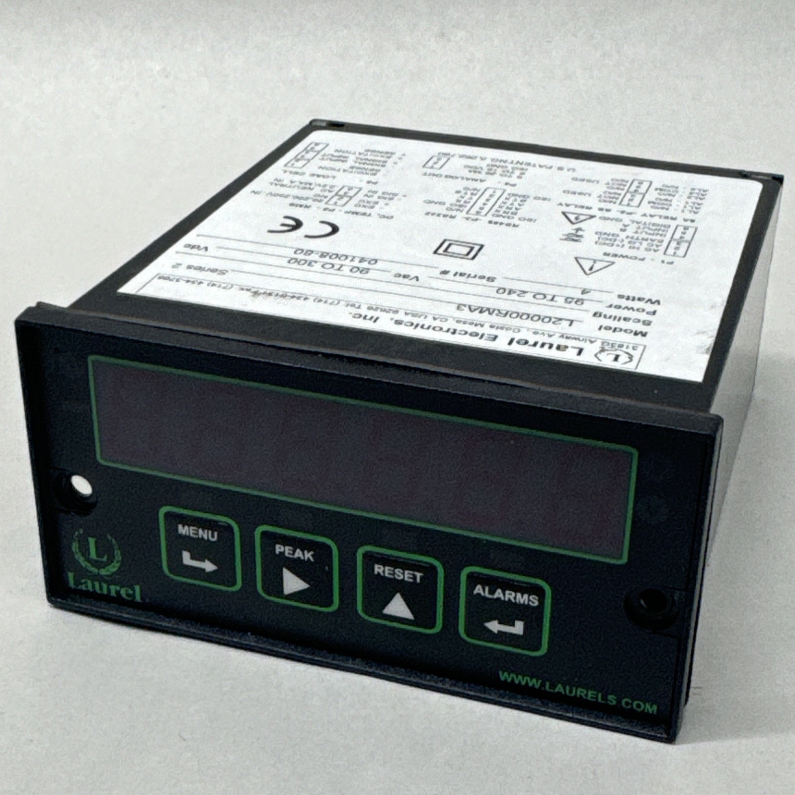 Process Panel Meter L20000RMA3, Laurel Electronics, AC/DC Input, 4W