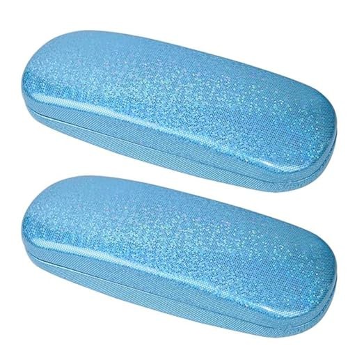ABAJI Eyeglasses Case Student Kids Reading Glasses Protective Hard Shell Blue